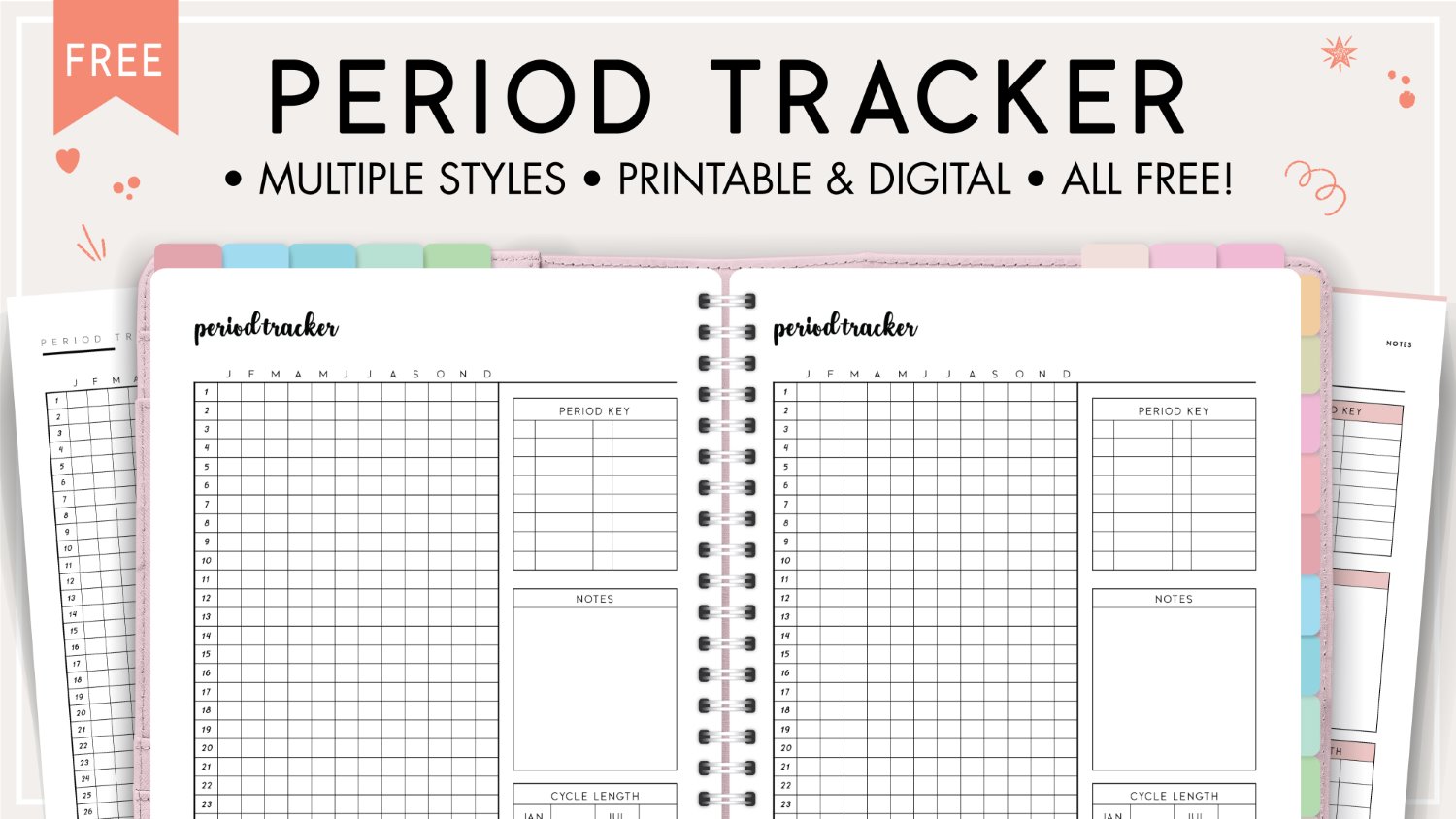 download printable period tracker pdf - world of printables